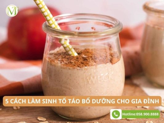 5 cách làm sinh tố táo bổ dưỡng cho cả gia đình