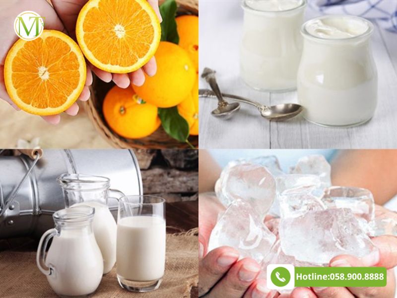 Cách làm sinh tố cam với sữa chua - nguyên liệu