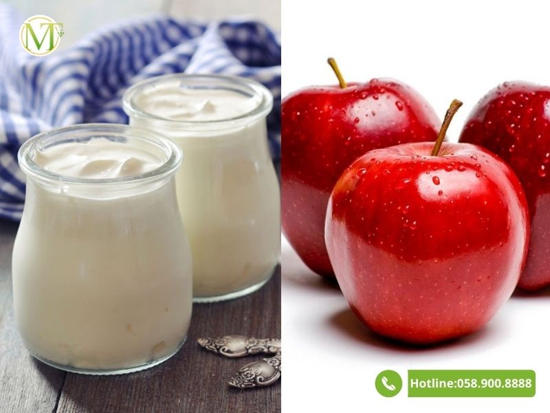 Cách làm sinh tố táo với sữa chua - chuẩn bị