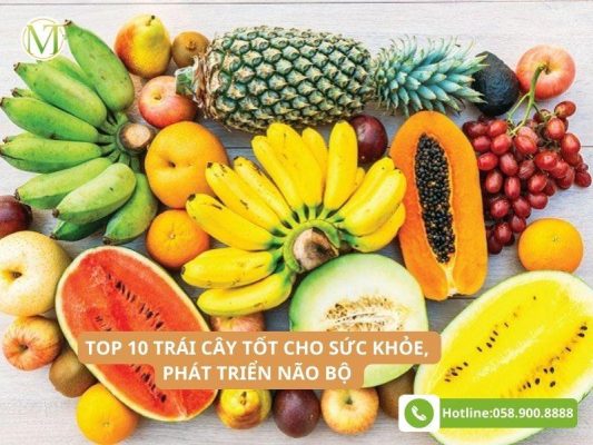 Top 10 trái cây tốt cho sức khỏe, phát triển não bộ