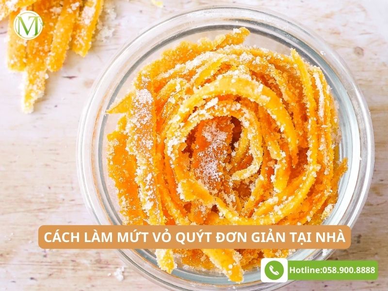 Cách làm mứt vỏ quýt tại nhà