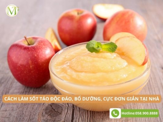 Cách làm sốt táo