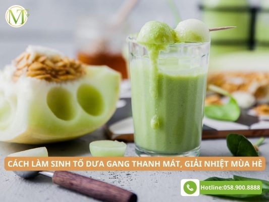 Cách làm sinh tố dưa gang