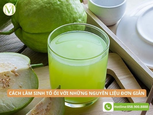 Cách làm sinh tố ổi